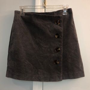 Altar’d State grey corduroy mini skirt